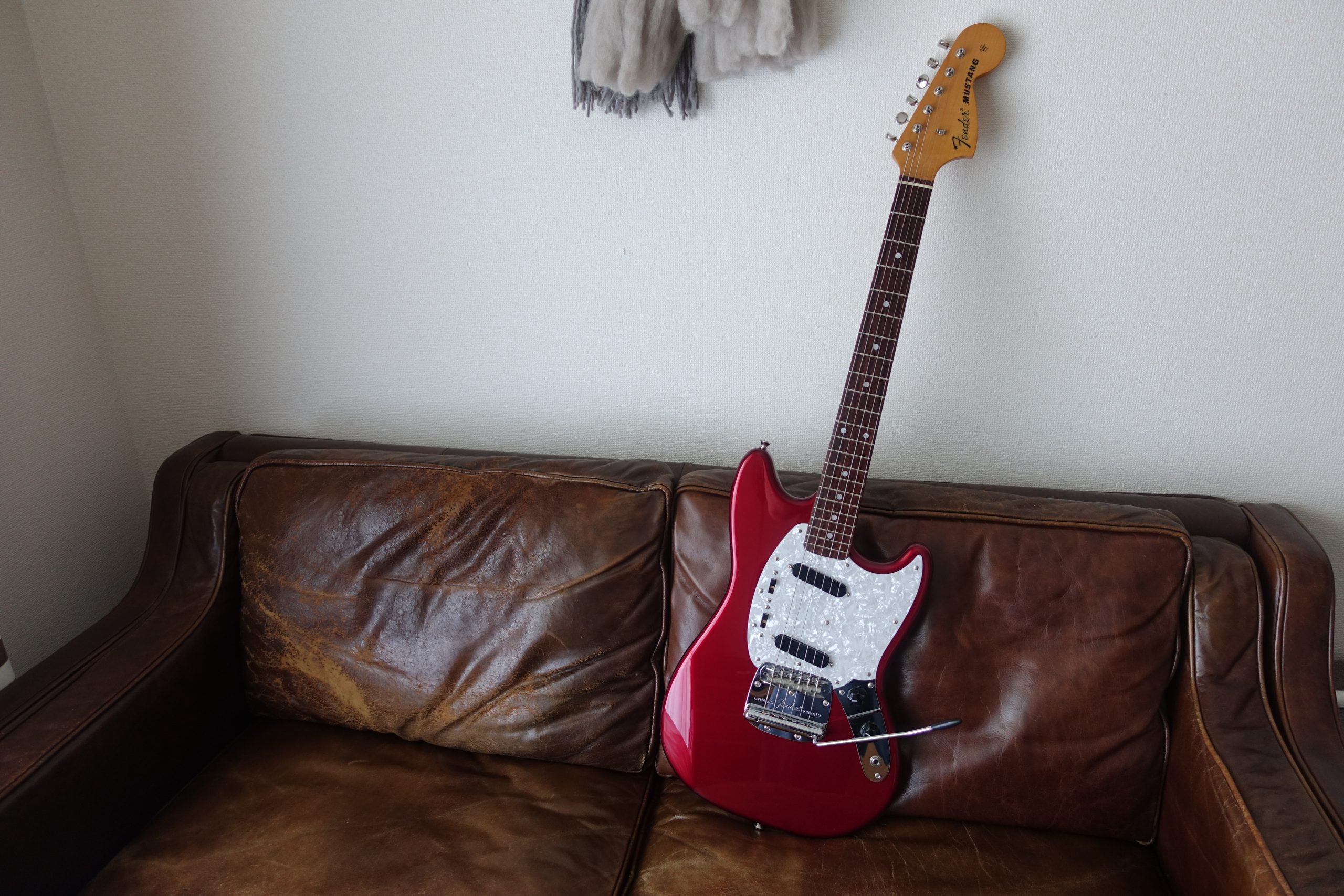 Fender Japan Mustang MG69 フレットと指板の掃除